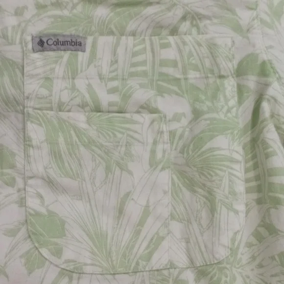 Columbia Men’s Short Sleeve Hawaiian Shirt – Tropical Print - Picture 5 of 8
